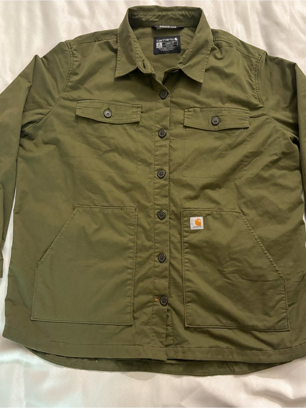 Carhartt Women's Rugged Flex Loose Fit Twill Shirt Jacket